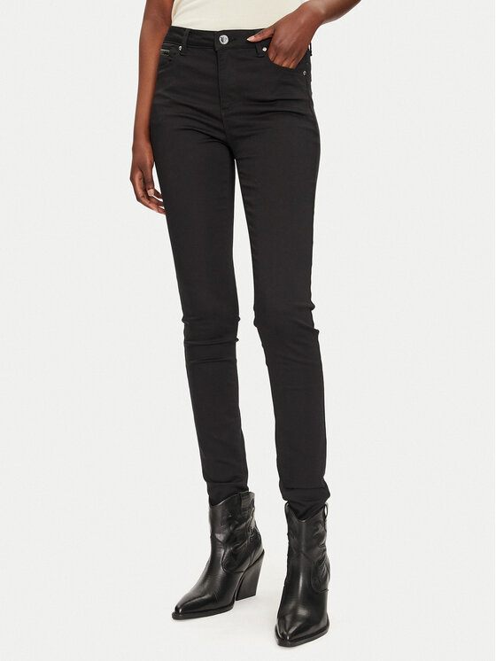 Morgan Jeansy 212-PACO Czarny Slim Fit