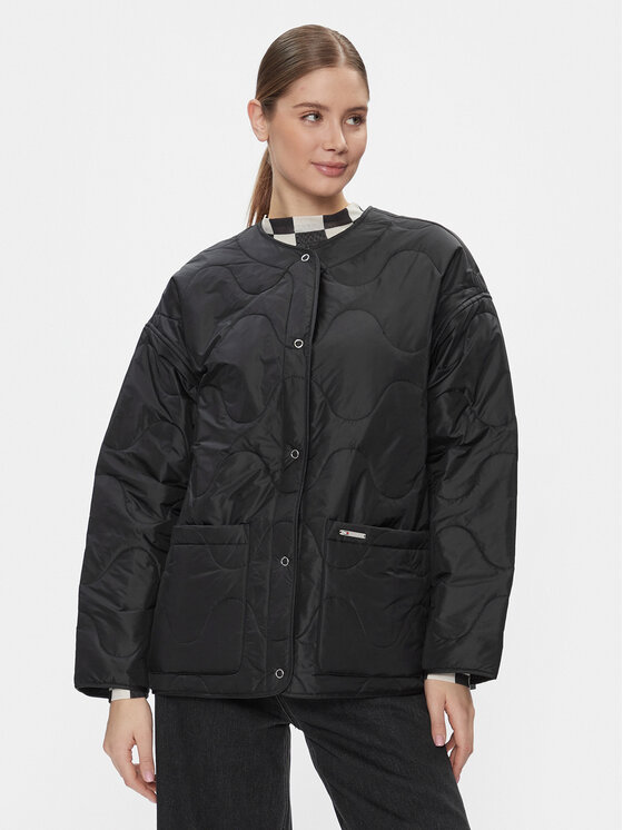 Tommy Jeans Kurtka przejściowa Tjw Onion Quilt Liner Jacket DW0DW17235 Czarny Regular Fit