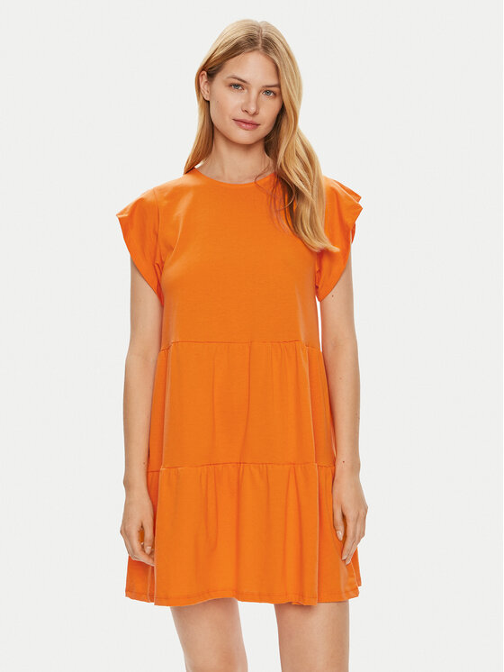 Vila Sukienka letnia Summer 14087541 Pomarańczowy Loose Fit