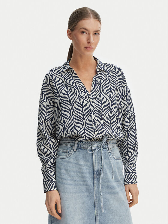 Vero Moda Koszula Josie 10315150 Granatowy Oversize