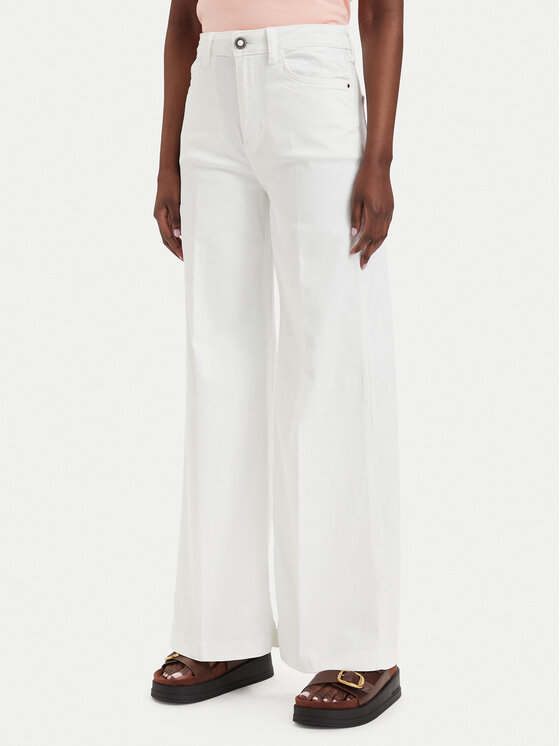 Guess Jeansy W6GA1C D0708 Biały Wide Leg