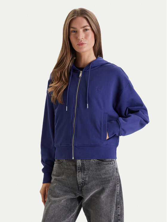 Calvin Klein Jeans Bluza Monogram LV047F208G Fioletowy Relaxed Fit