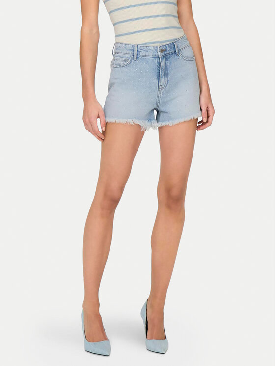 ONLY Szorty jeansowe Pacy 15319104 Niebieski Regular Fit