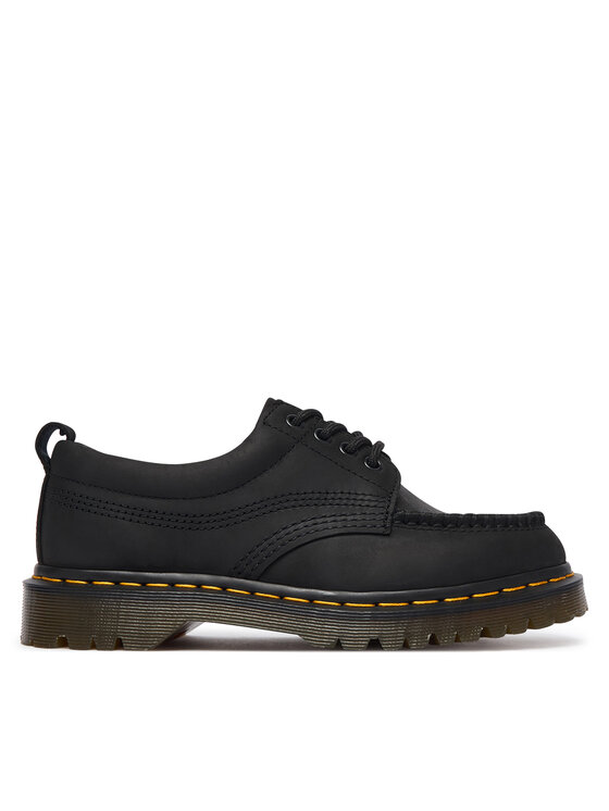 Dr. Martens Półbuty Lowell 4 Eye Crazy Horse Leather Moc DM43679001 Czarny