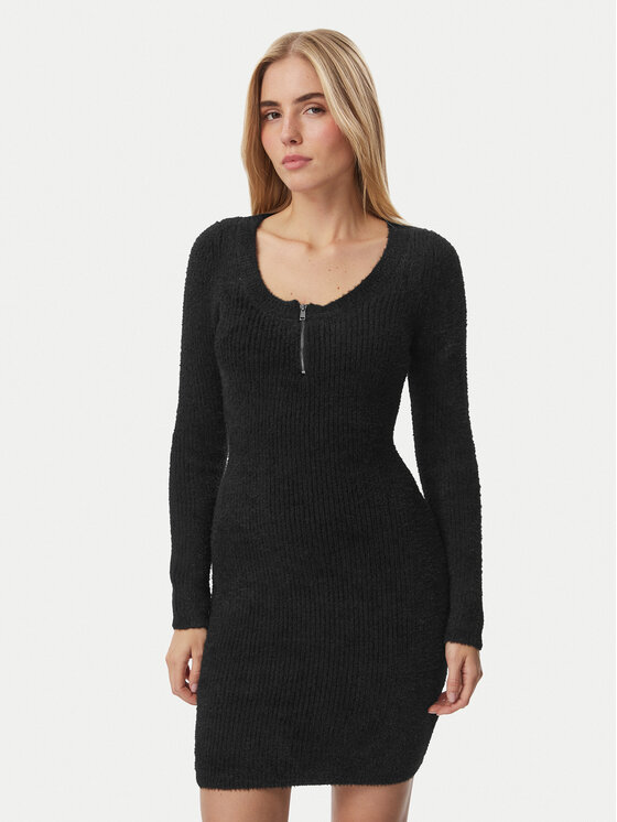Guess Sukienka dzianinowa W6BK89 Z1921 Czarny Regular Fit