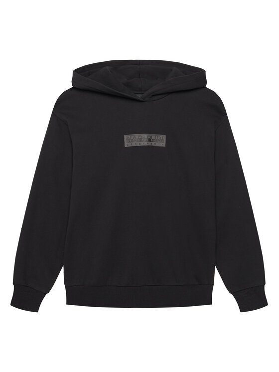Napapijri Bluza B-New Box Logo NP0A8BA9 Czarny Loose Fit