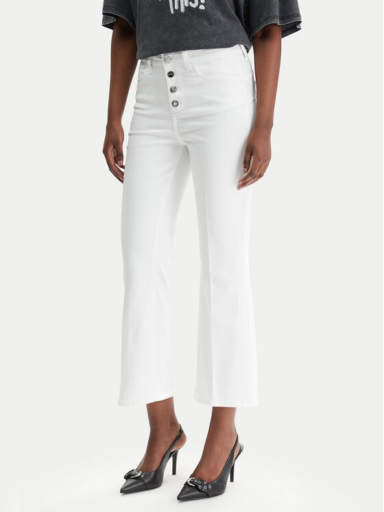Liu Jo Jeansy UA6040 T2594 Biały Regular Fit