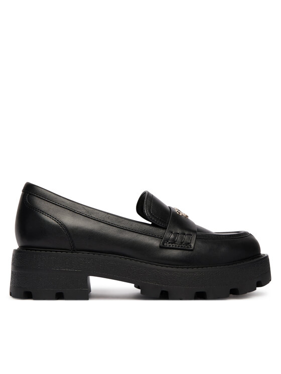 Guess Loafersy FLFYAM LEA14 Czarny