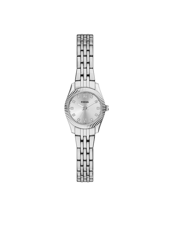 Fossil Zegarek Scarlette Mini Three-Hand ES5475 Srebrny