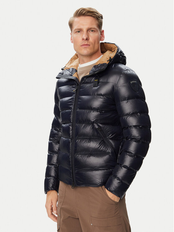 Blauer Kurtka zimowa Adams 26WBLUC02054 Granatowy Regular Fit