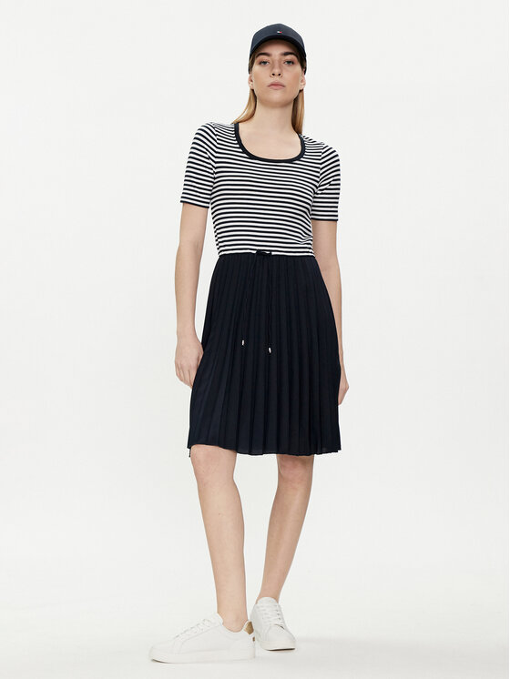 Tommy Hilfiger Sukienka letnia WW0WW42467 Granatowy Regular Fit