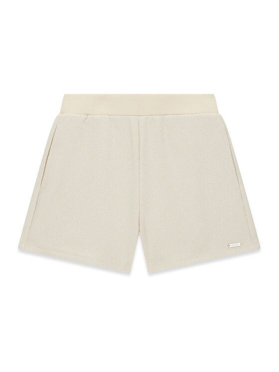 Guess Szorty materiałowe J6GD18 KF520 Beżowy jasny Regular Fit