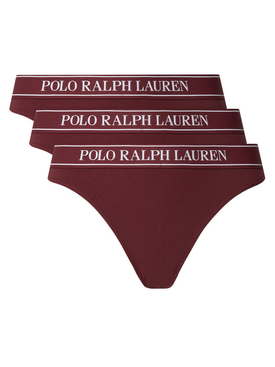 Polo Ralph Lauren Komplet stringów 4P0708 Bordowy