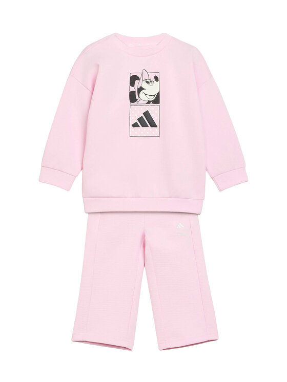 adidas Dres Disney Minnie Mouse T-Shirt Set KS3949 Różowy jasny Regular Fit