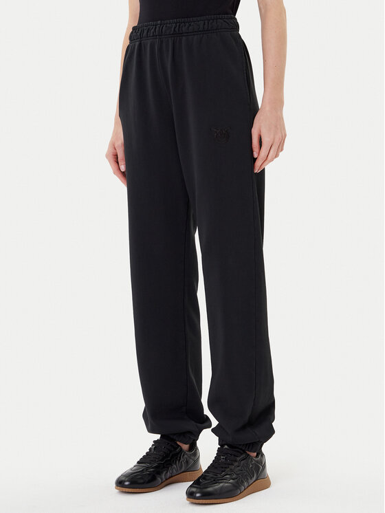PINKO Spodnie dresowe Pazzo 105508 A2RB Czarny Regular Fit