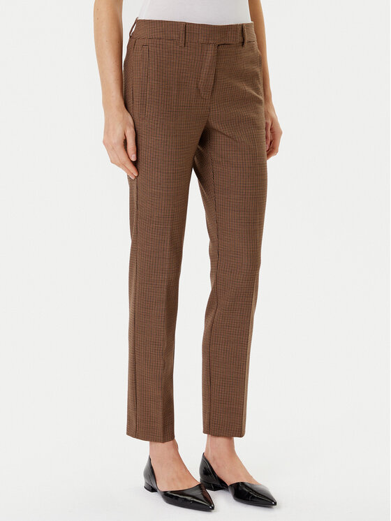 Marella Chinosy Opaco 2523136101 Brązowy Slim Fit