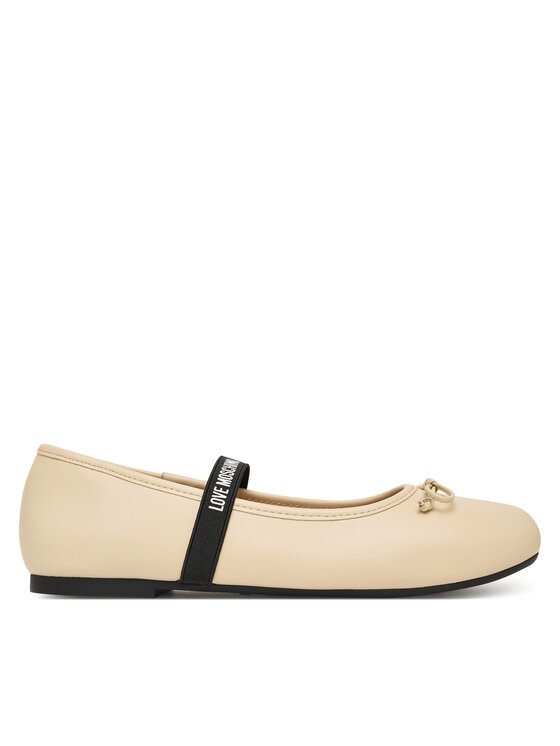 LOVE MOSCHINO Baleriny JA11121G1OIE0110 Écru