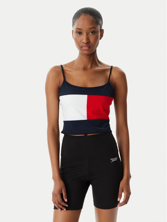 Tommy Hilfiger Top UW0UW06576 Granatowy