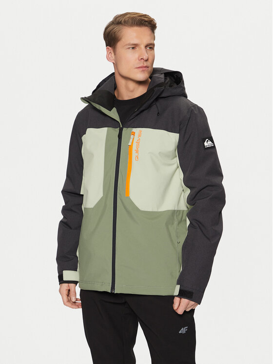 Quiksilver Kurtka narciarska Dawson EQYTJ03451 Zielony Slim Fit