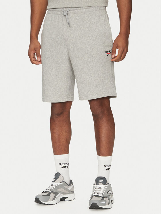 Reebok Szorty sportowe 100221793 Szary Regular Fit