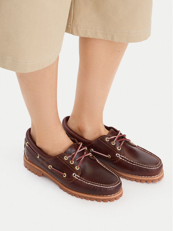 Timberland Mokasyny Authentic Boat 3 Eye Classic TB0513042141 Brązowy