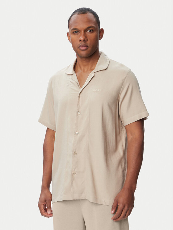 BOSS Koszula Fresh Shirt 50561522 Beżowy jasny Regular Fit
