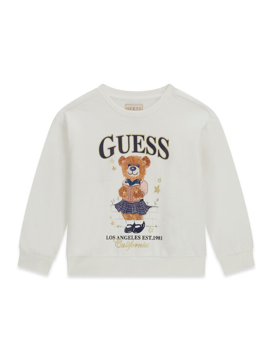 Guess Bluza K6YQ05 K4422 Kremowy Regular Fit