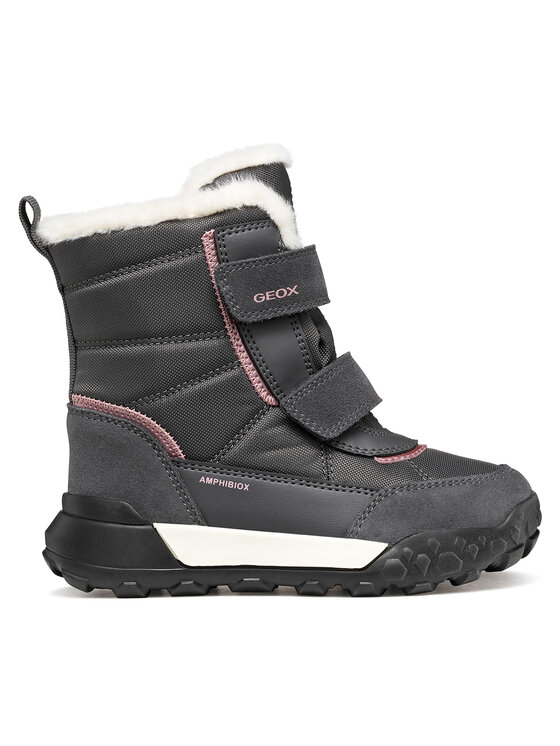 Geox Śniegowce J Trekkyup Girl B Abx J46M7E 08V22 C1377 D Szary ciemny