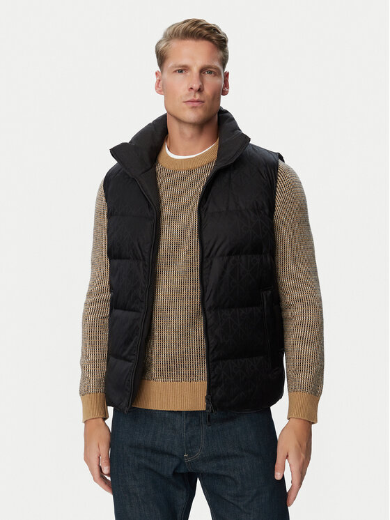 Calvin Klein Kurtka puchowa LV04LH525G Czarny Classic Fit