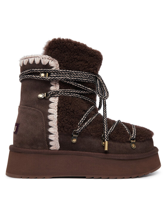 Mou Śniegowce Mini Eskimo FW681014M Brązowy ciemny