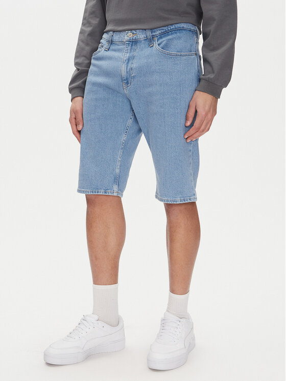 Tommy Jeans Szorty jeansowe Ryan DM0DM21852 Niebieski Slim Fit
