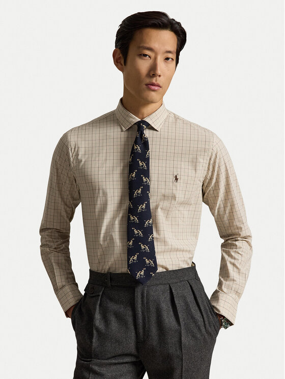 Polo Ralph Lauren Koszula 710B22586001 Beżowy jasny Regular Fit