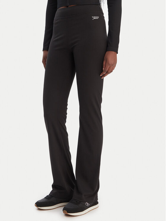 Tommy Jeans Legginsy Kick DW0DW22110 Czarny Flare Fit