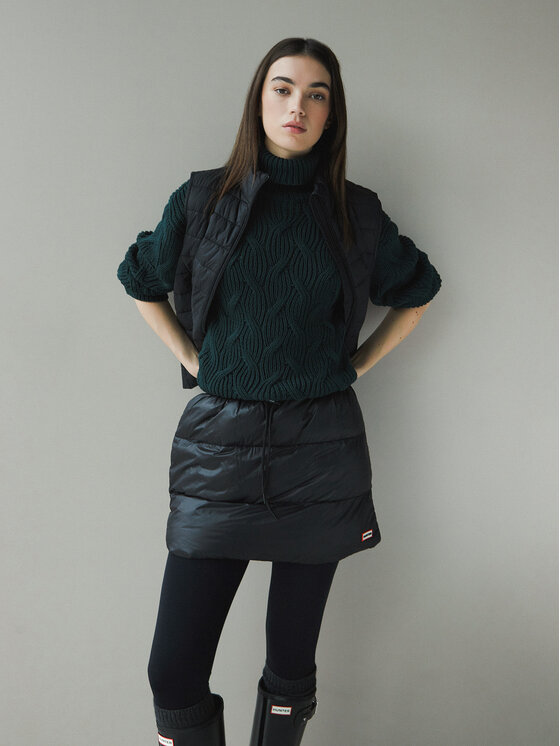 Hunter Spódnica mini HARW0035242 Czarny Regular Fit