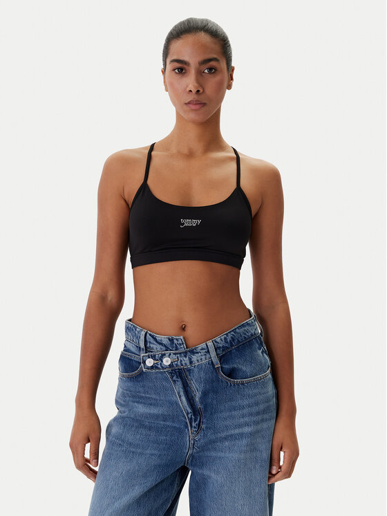 Tommy Jeans Biustonosz top DW0DW22279 Czarny