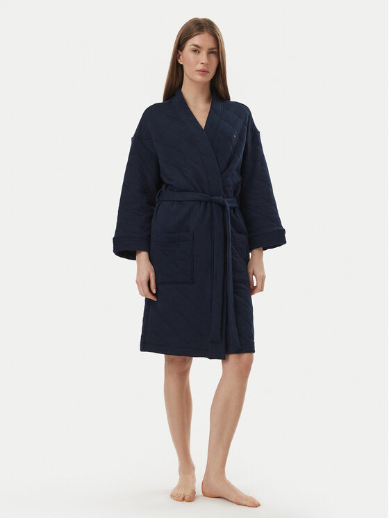 Tommy Hilfiger Szlafrok UW0UW06609 Granatowy