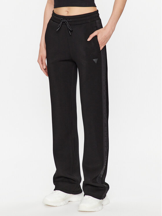 Guess Spodnie dresowe V3RB21 K7UW2 Czarny Regular Fit