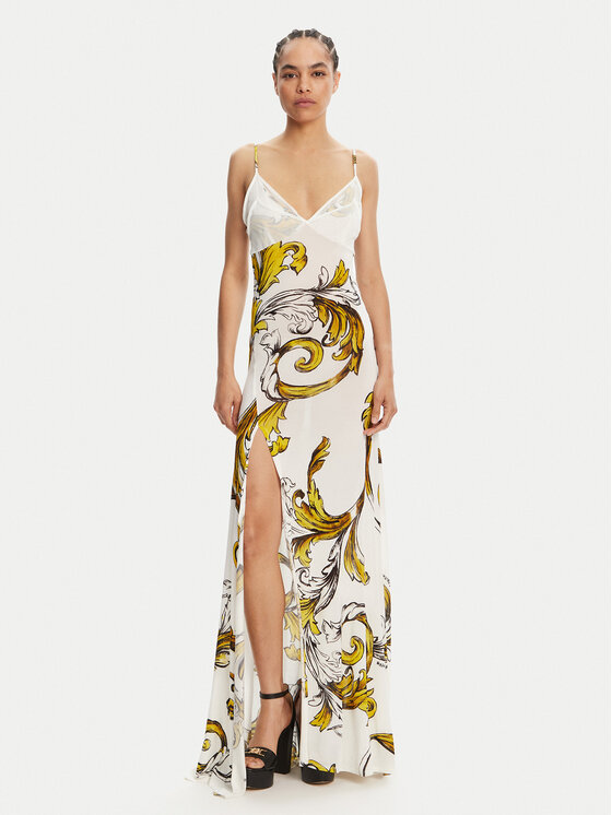 Versace Jeans Couture Sukienka letnia 78HAO900 Biały Regular Fit
