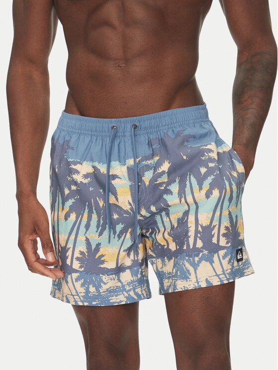 Quiksilver Szorty kąpielowe Everyday Straight Volley 15 EQYJV04121 Niebieski Regular Fit