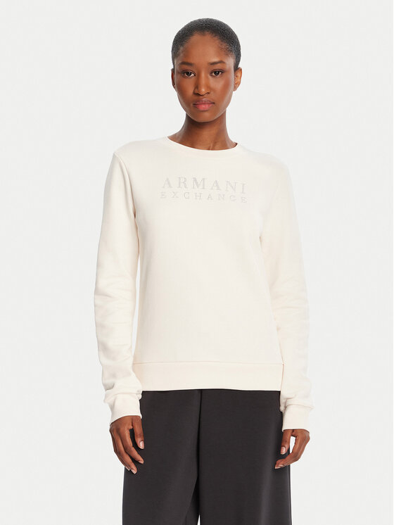 Armani Exchange Bluza XW000985 AF14284 U1003 Écru Regular Fit