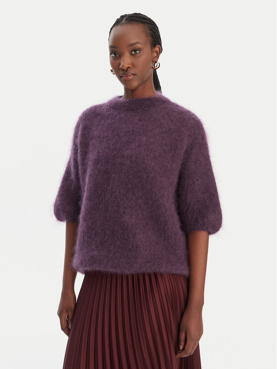 Dixie Sweter M277Y101A Fioletowy Relaxed Fit