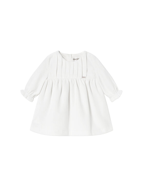 Mayoral Sukienka elegancka 2819 Écru Regular Fit