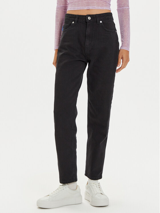 Hugo Jeansy Noe_B 50520595 Czarny Boyfriend Fit