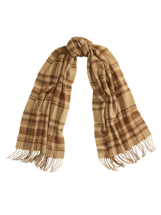 LAUREN RALPH LAUREN Szalik 454P23489002 Brązowy jasny