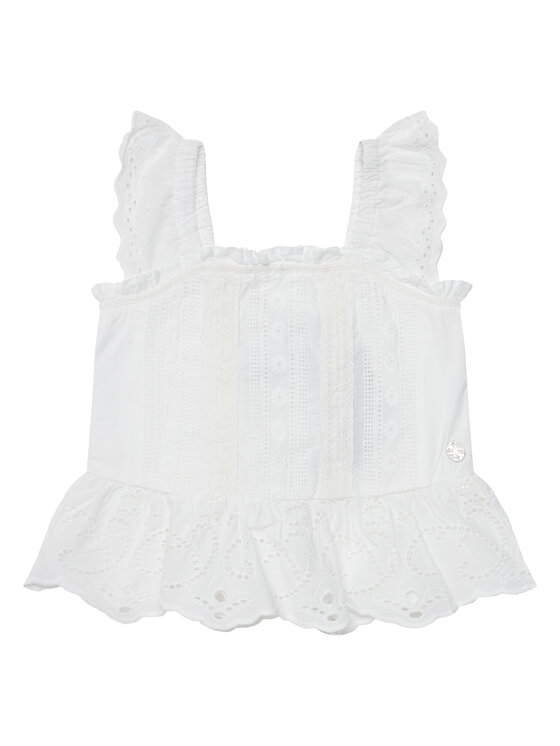 Guess Top J5GH14 WBHO0 Biały Regular Fit