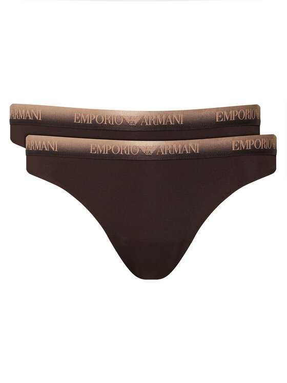Emporio Armani Underwear Komplet fig brazylijskich EW005512 AF25572 U6279 Beżowy
