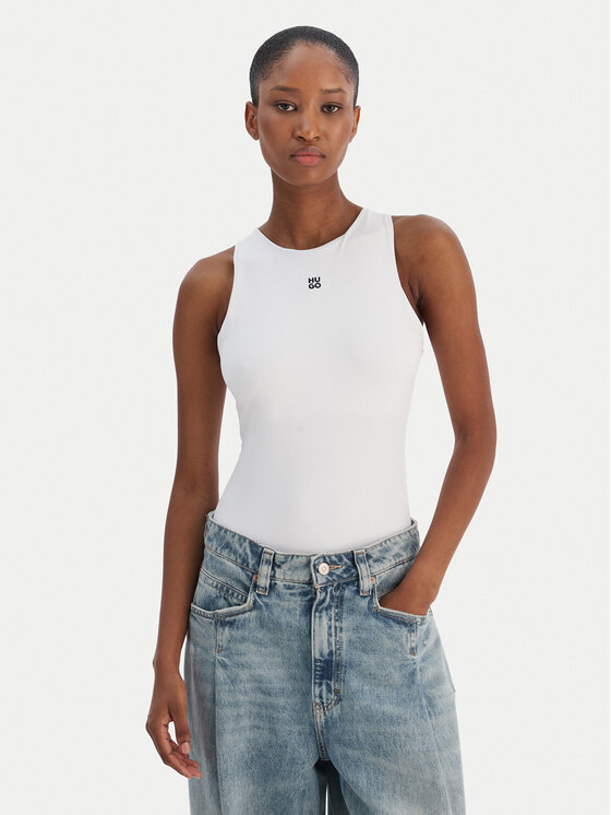 HUGO Body Dasiel 50545196 Biały Slim Fit