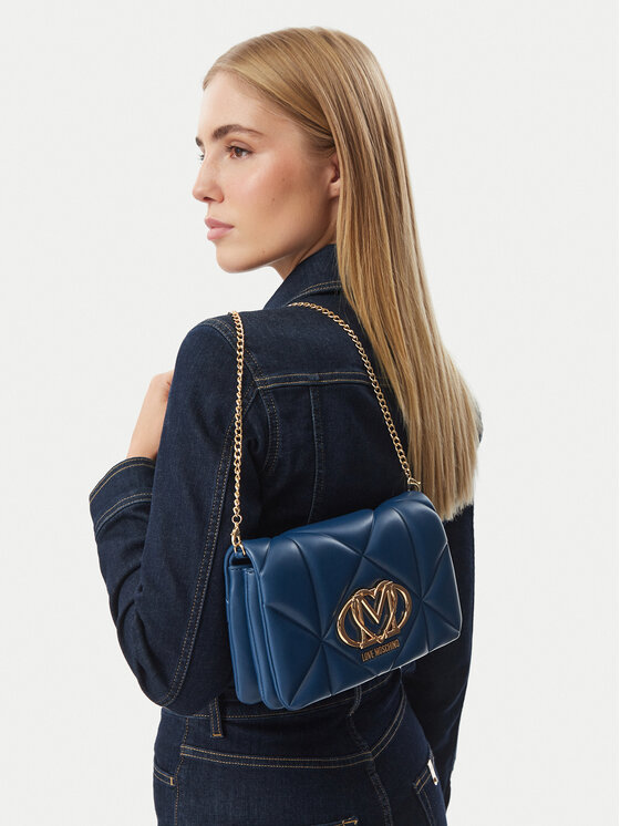 LOVE MOSCHINO Torebka JC4043PP0PLC0751 Granatowy