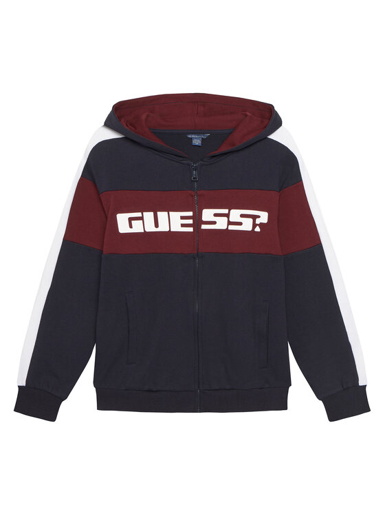 Guess Bluza L6RQ04 KA6R4 Granatowy Regular Fit