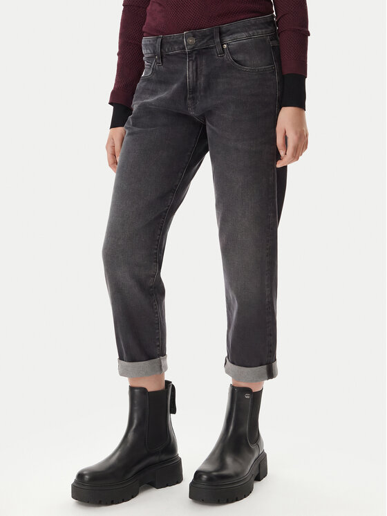 G-Star Raw Jeansy Kate D15264-C293 Szary Boyfriend Fit